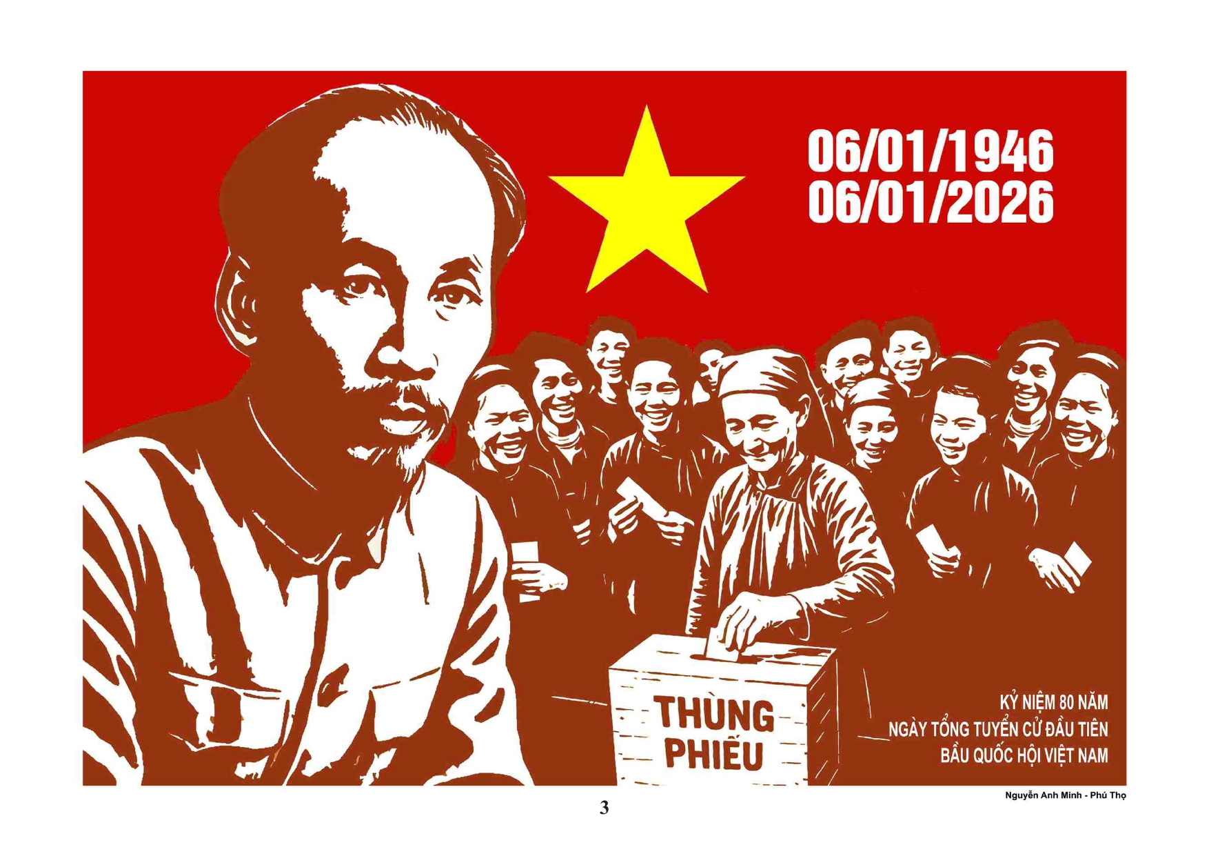 BÀI TUYÊN TRUYỀN KỶ NIỆM 80 NĂM NGÀY TỔNG TUYỂN CỬ ĐẦU TIÊN BẦU QUỐC HỘI VIỆT NAM (06/01/1946 - 06/01/2026)