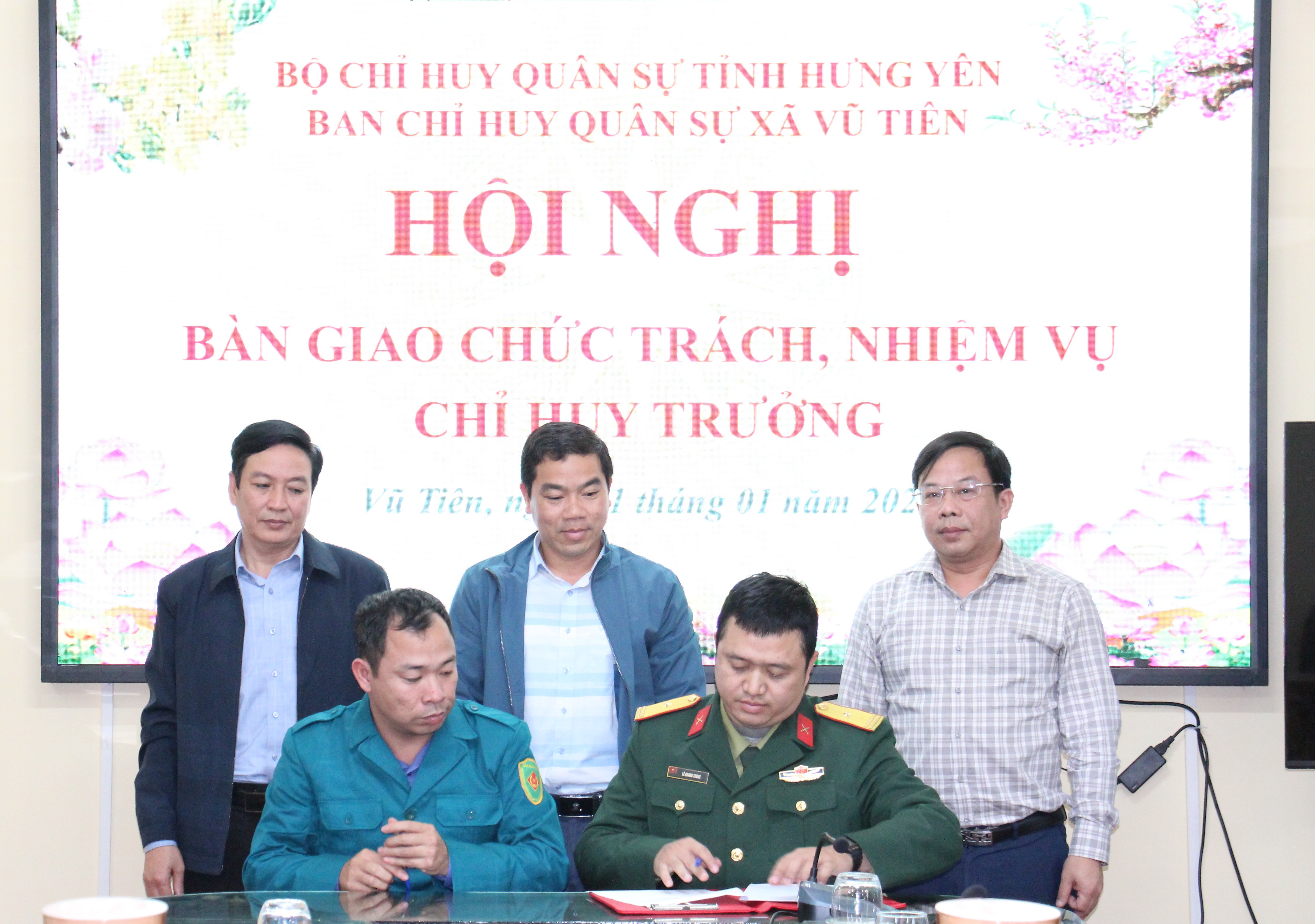 Vũ Tiên tổ chức hội nghị bàn giao chức trách, nhiệm vụ Chỉ huy trưởng