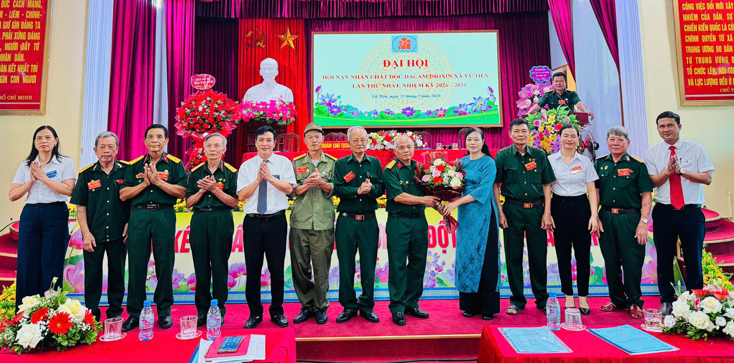 Đại hội Hội nạn nhân chất độc da cam/dioxin xã Vũ Tiên lần thứ Nhất, nhiệm kỳ 2026-2031 thành công tốt đẹp