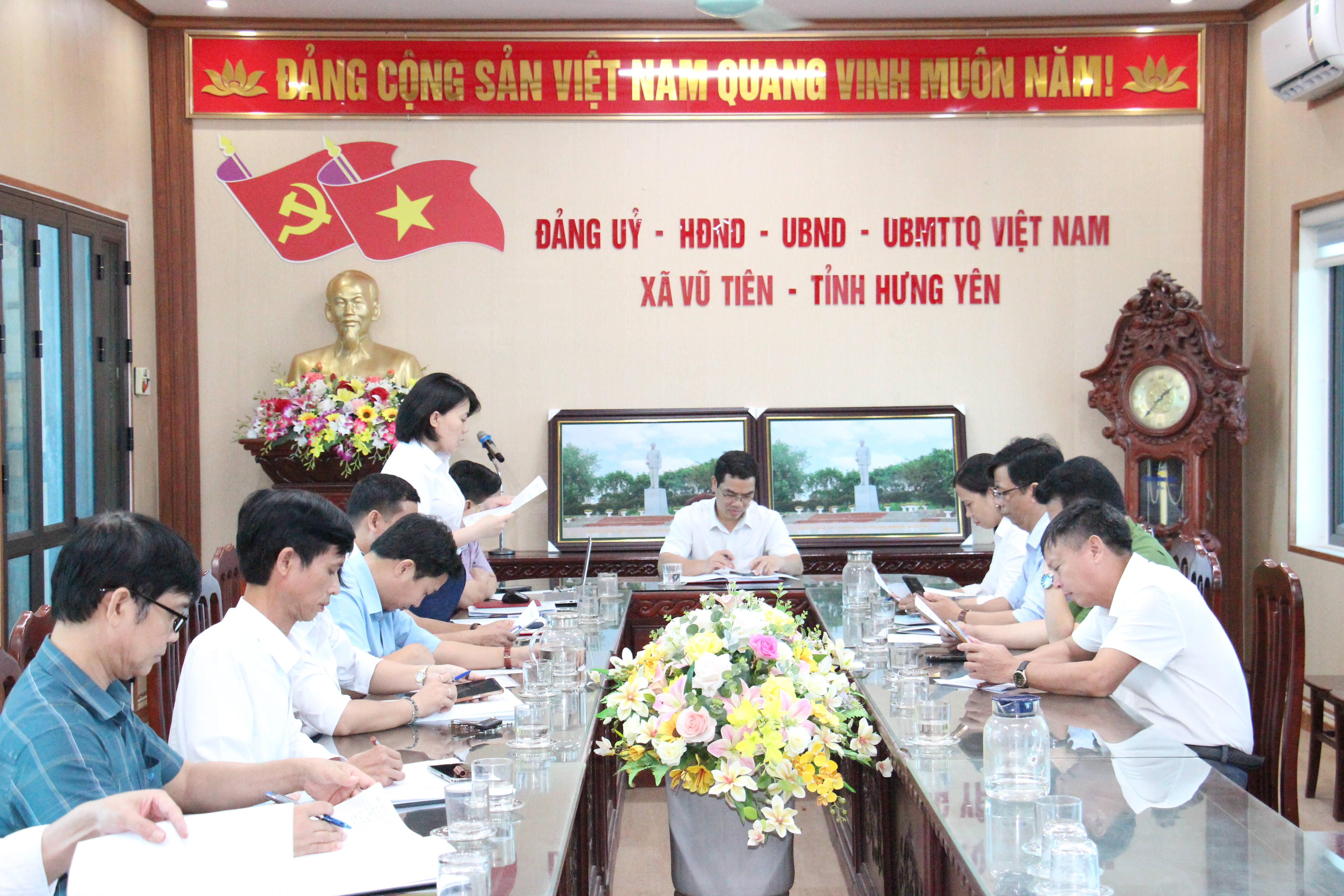 Hội đồng nhấn dân xã Vũ Tiên tổ chức cuộc họp liên tịch thống nhất dự kiến nội dung chương trình Kỳ họp thứ hai Hội đồng nhân dân xã khóa II, nhiệm kỳ 2026 - 2031
