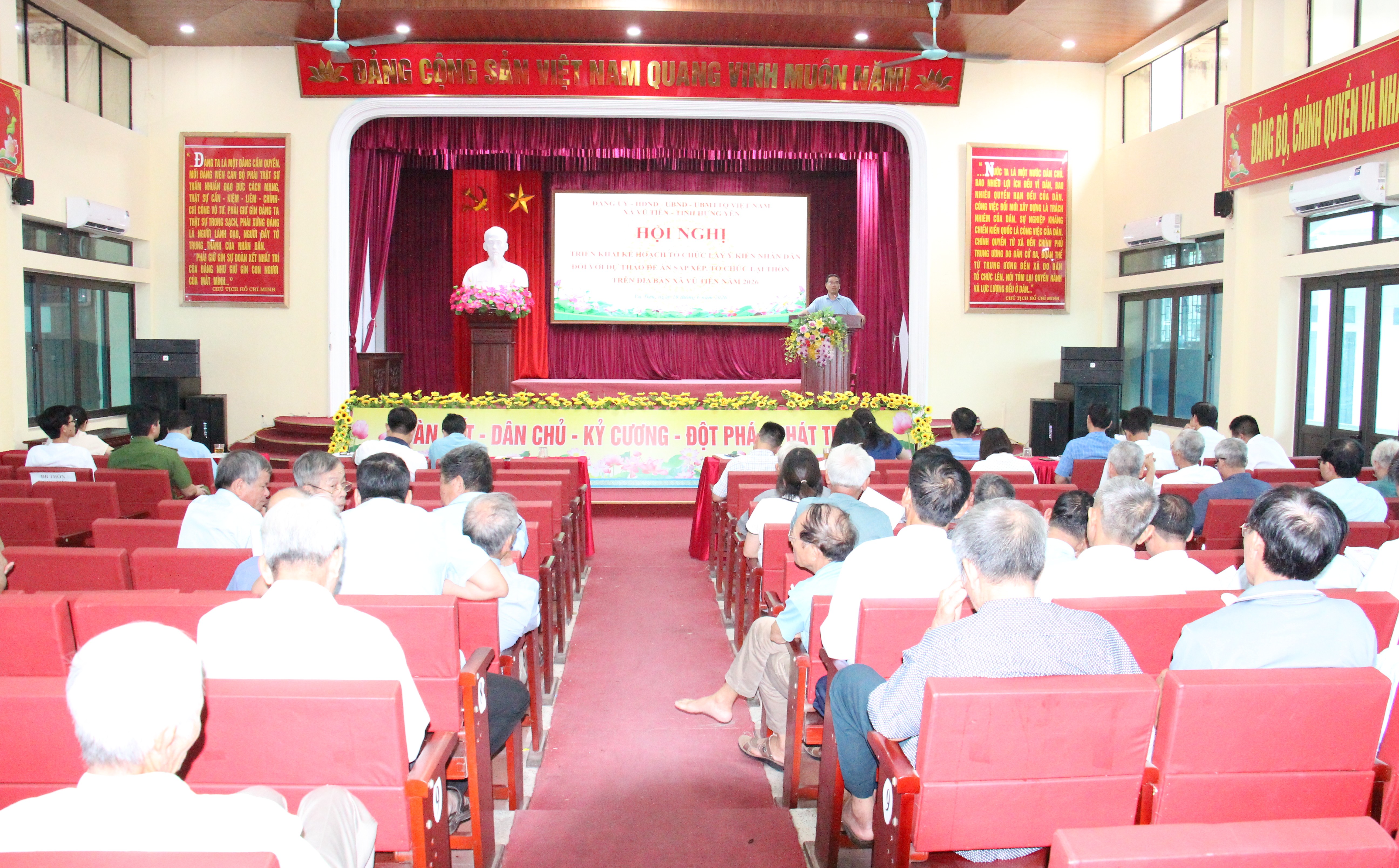 Vũ Tiên triển khai kế hoạch tổ chức lấy ý kiến nhân dân đối với dự thảo Đề án sắp xếp tổ chức lại thôn trên địa bàn xã năm 2026