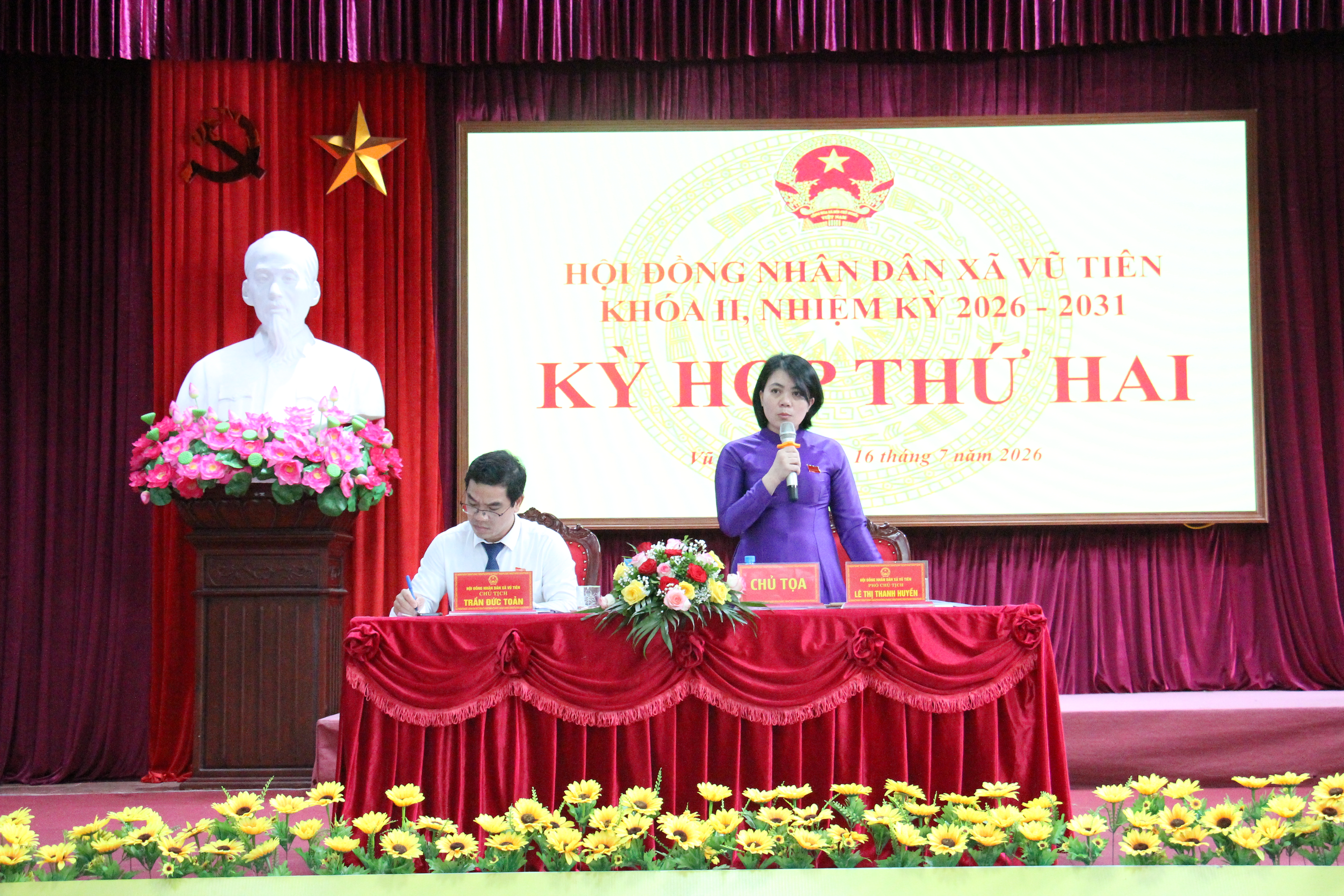 Vũ Tiên tổ chức Kỳ họp thứ hai HĐND xã, nhiệm kỳ 2026 - 2031