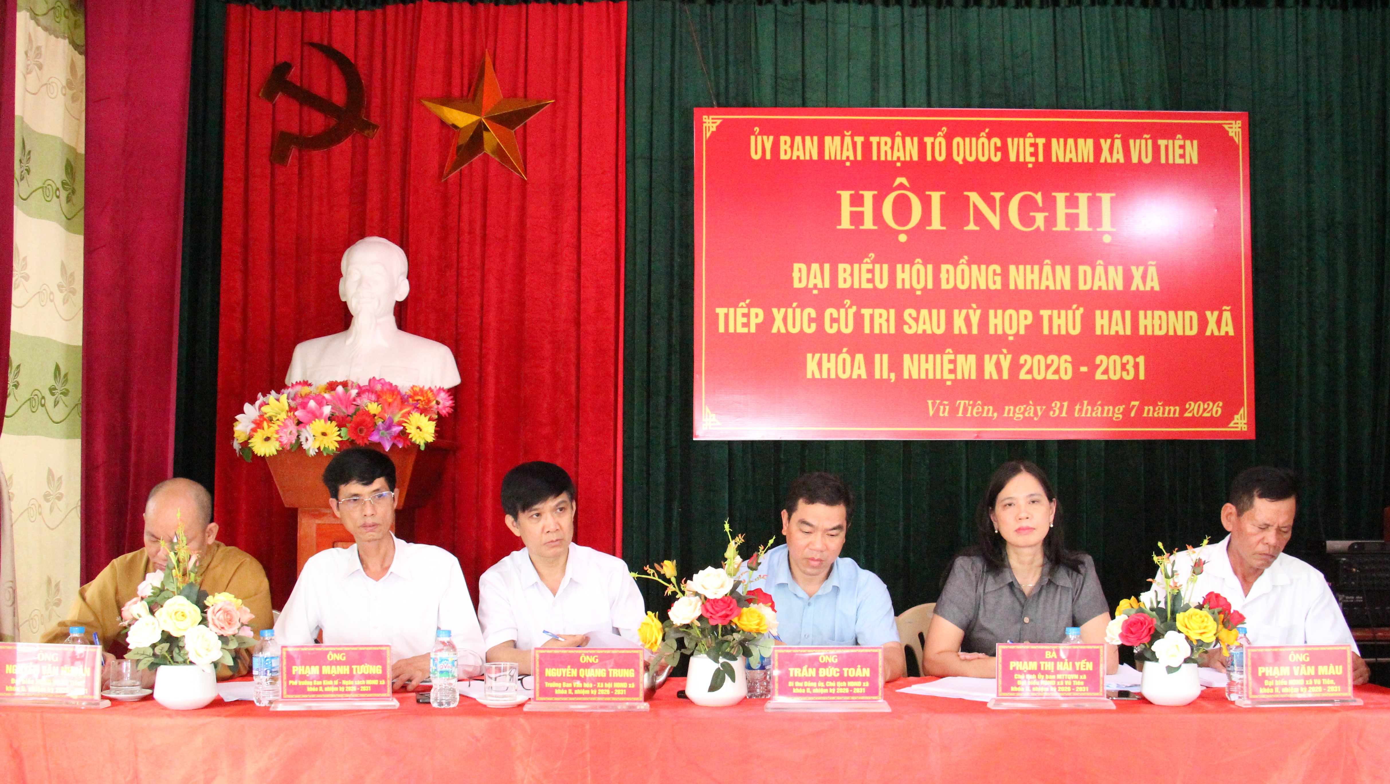 Vũ Tiên tiếp xúc cử tri sau Kỳ họp thứ Hai HĐND xã khóa II, nhiệm kỳ 2026 - 2031