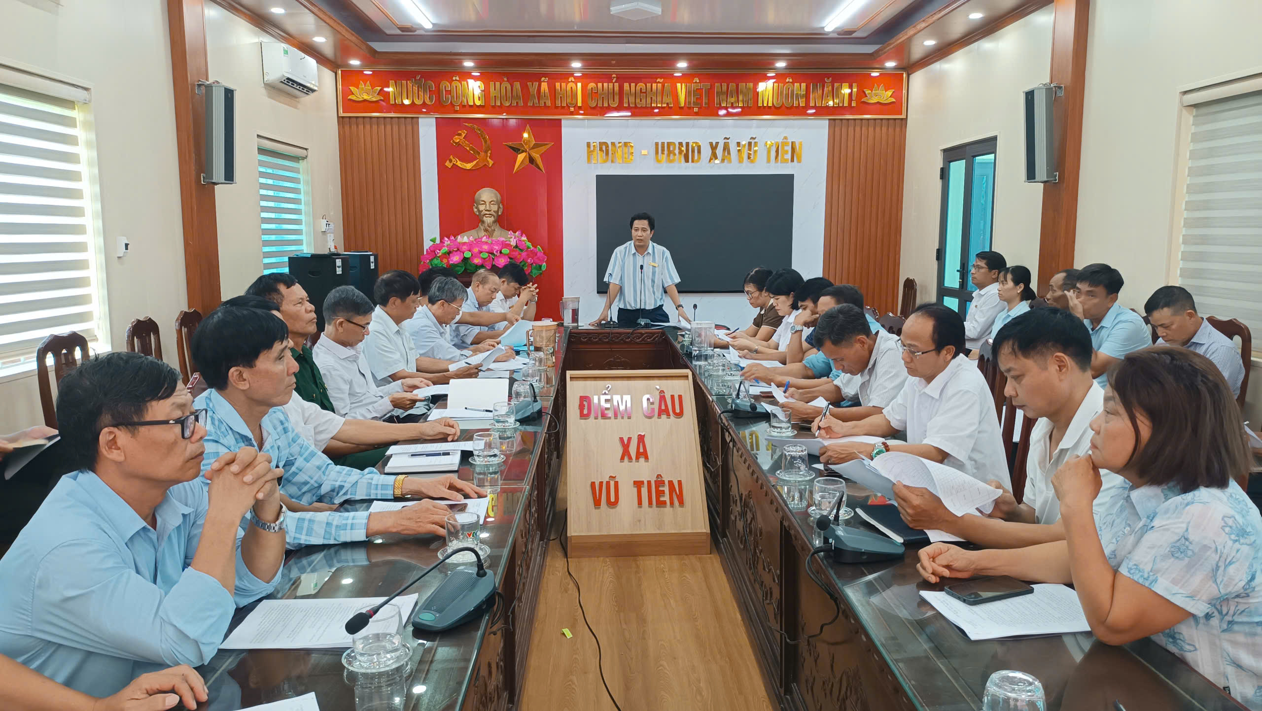 Xã Vũ Tiên sơ kết sản xuất vụ Mùa, triển khai kế hoạch vụ Đông năm 2026