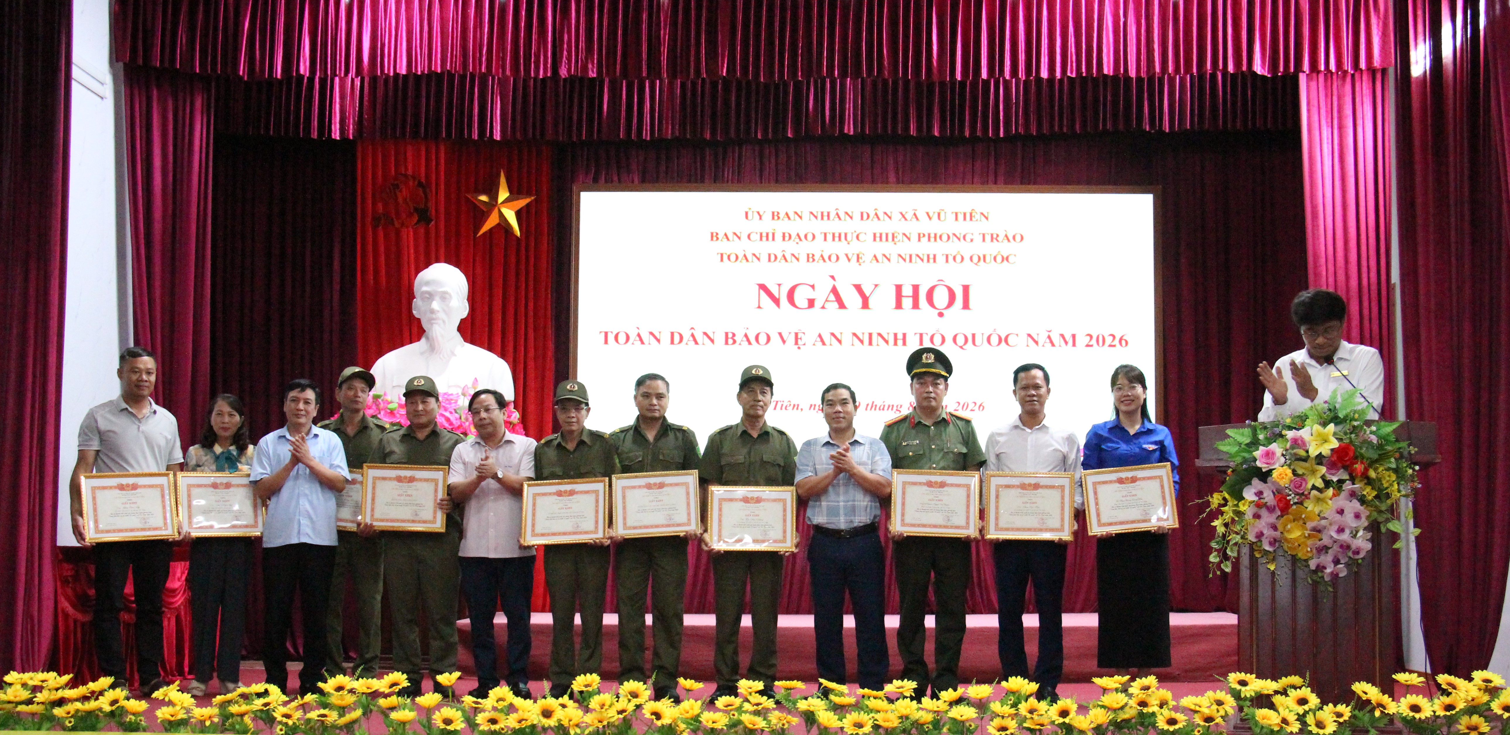Xã Vũ Tiên tổ chức ngày Hội toàn dân bảo vệ an ninh tổ quốc năm 2026