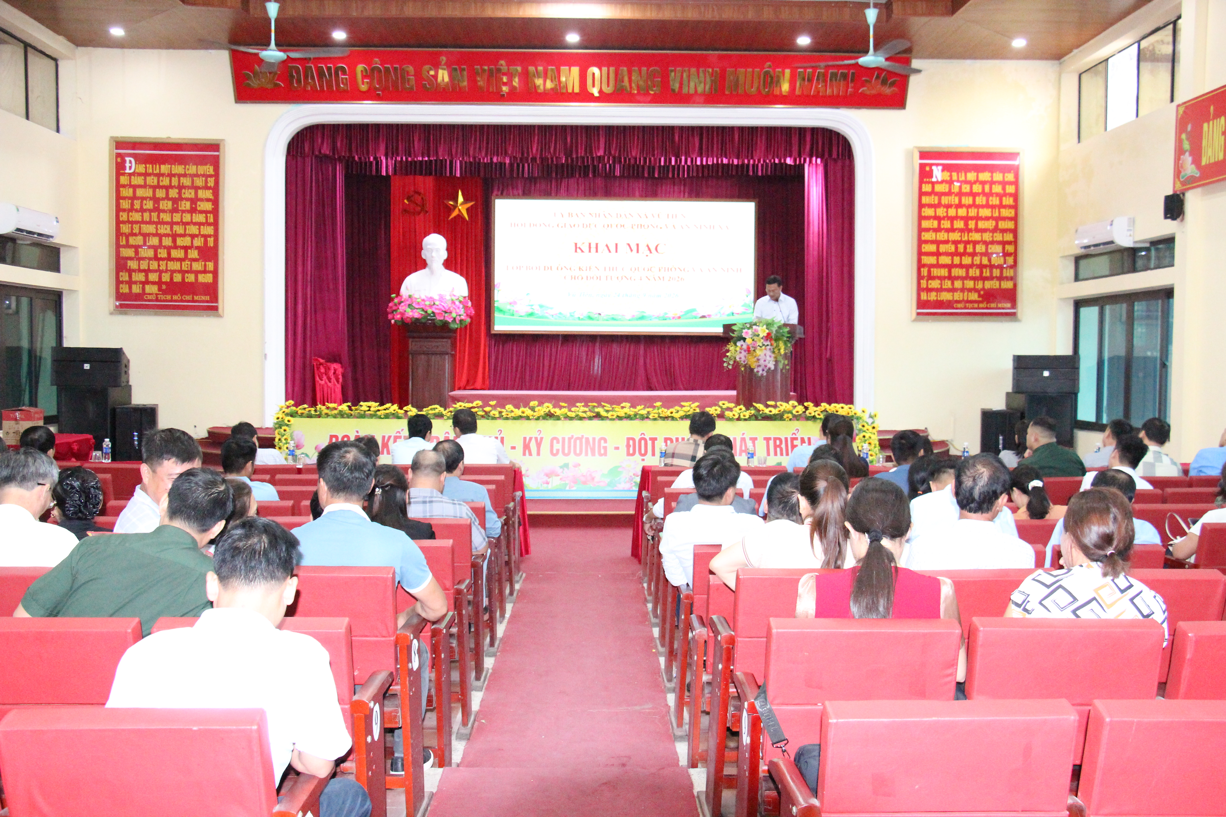 Vũ Tiên khai mạc lớp bồi dưỡng kiến thức quốc phòng và an ninh năm 2026